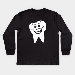 happy tooth Kids Long Sleeve T-Shirt
